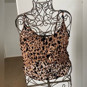 Forever 21 Sheer Leopard tank. Size Small